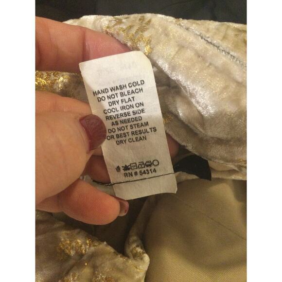 Vintage B.Darlin Womens Velvet Fairy Mini Dress Size 9 10 Cocktail Gold NEW Y2K - Picture 5 of 15